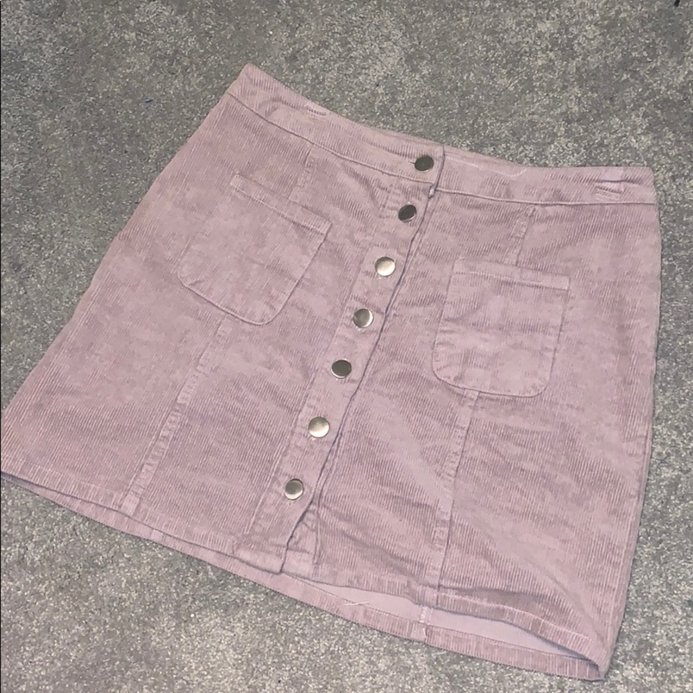 purple button up skirt🌸